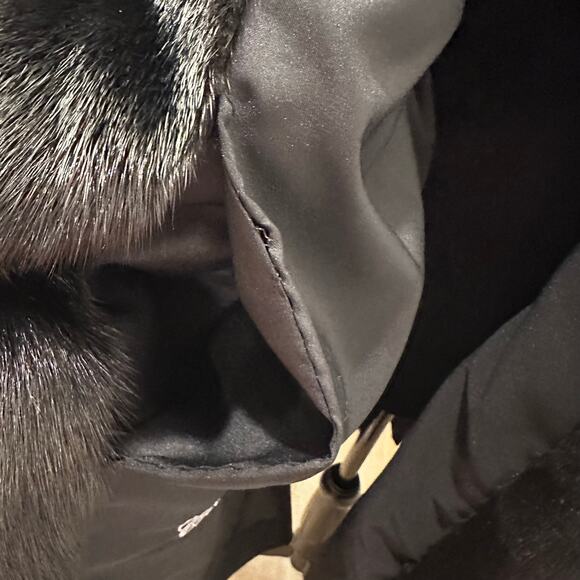 ✨ Vintage Neiman Marcus Black Mink Fur Coat – Classic Mid-Length Luxury Size L ✨ - Picture 8 of 16